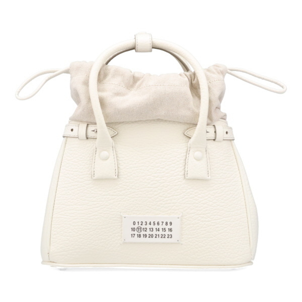 Maison Margiela Drawstring Mini Leather Handbag W… - image 1